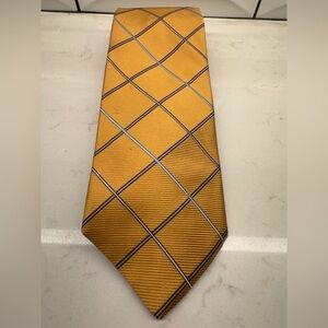 Talbots Yellow Plaid Men's Tie